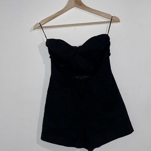 Women’s black, cut out romper